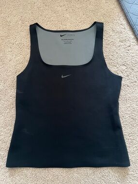 Nike Black Women's Athletic Tank Top with Subtle Swoosh